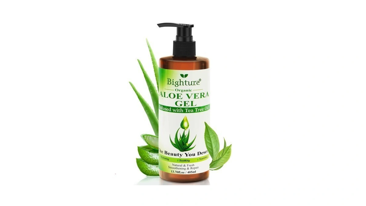 Bighture Aloe Vera Gel With Tea Tree Oil For Face,