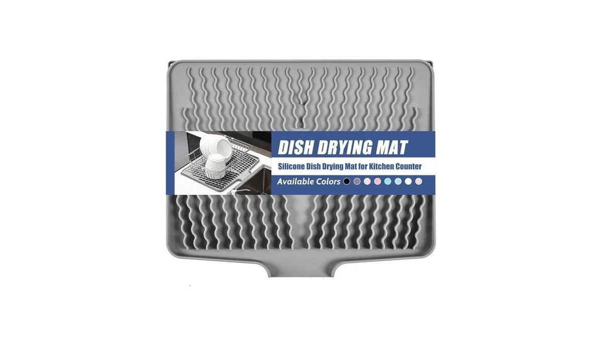Silicone Dish Drying Mat For Kitchen Counter