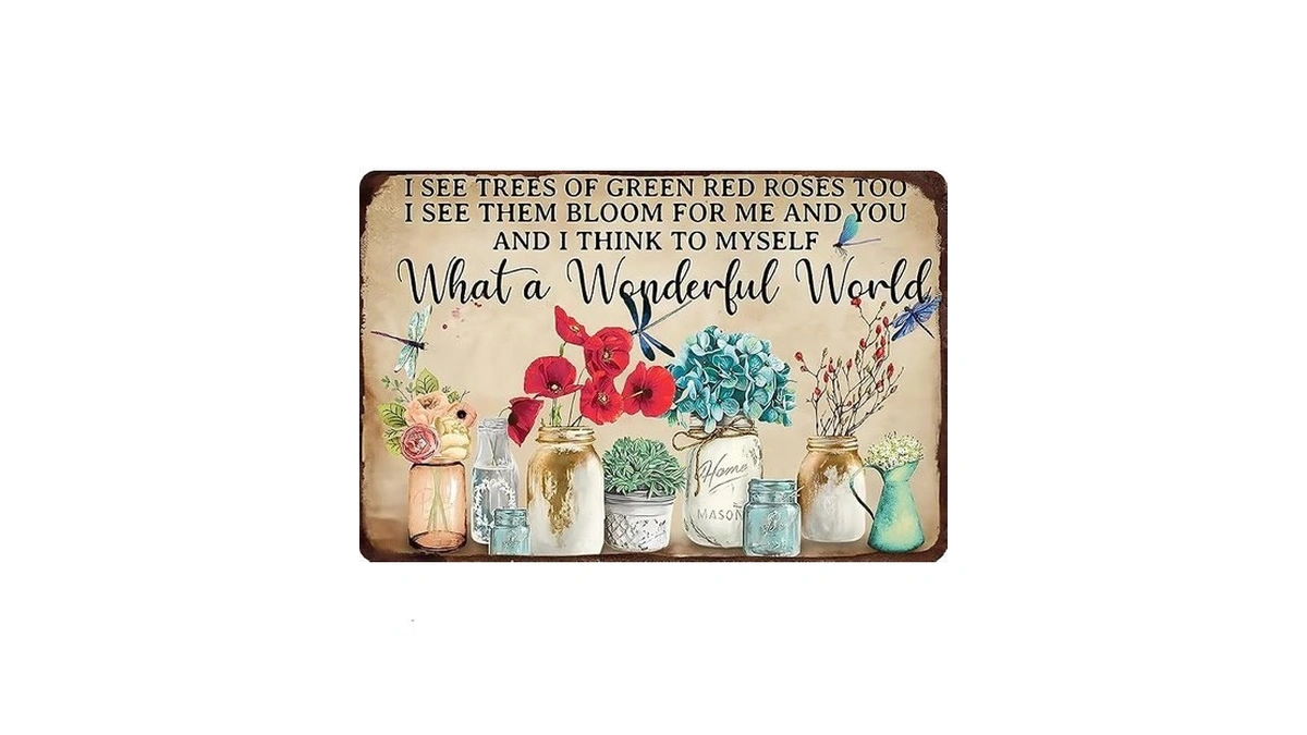 Artlunar Funny Garden Plant Flower Sign Outside Yard Art Decor