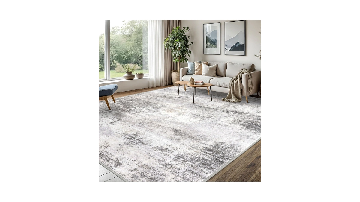 Iohouze Abstract Area Rugs 8x10 Ft Washable Large Rugs For