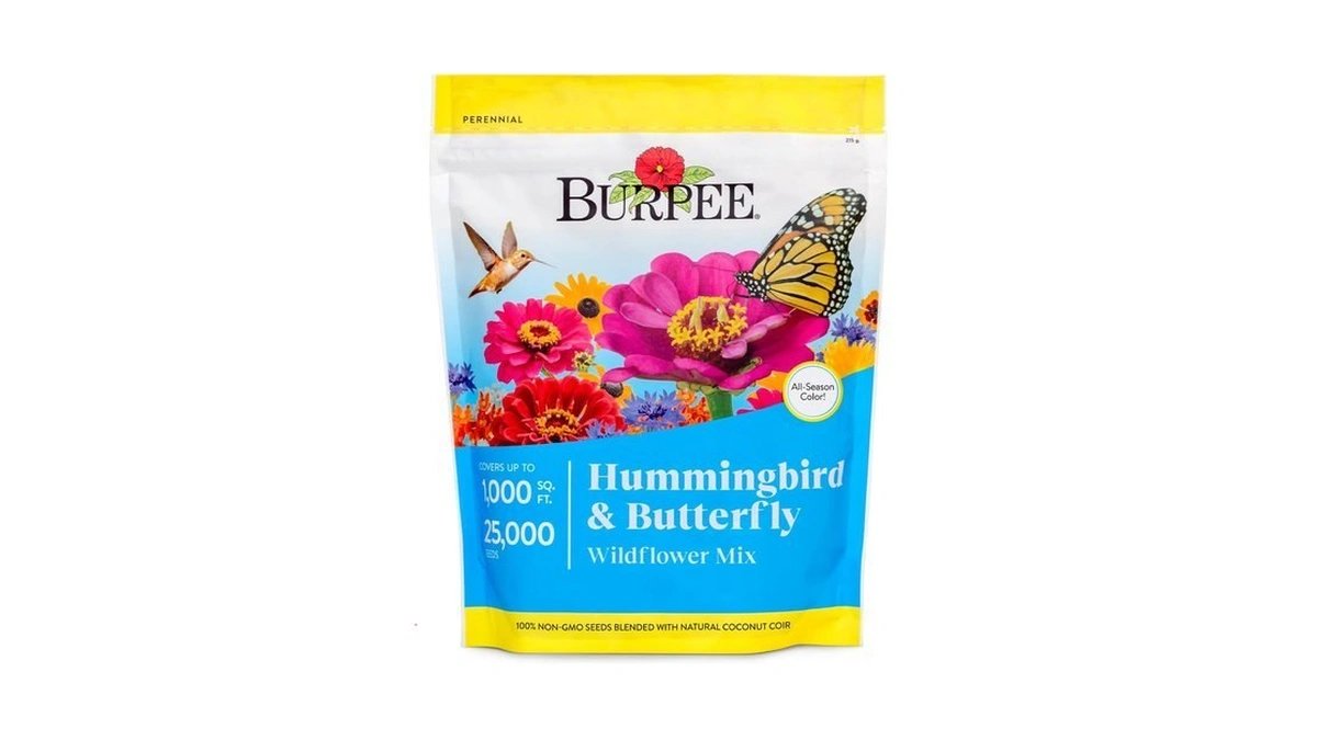 Burpee Wildflower 25,000 Bulk, 1 Bag 18 Varieties Of Non-gmo