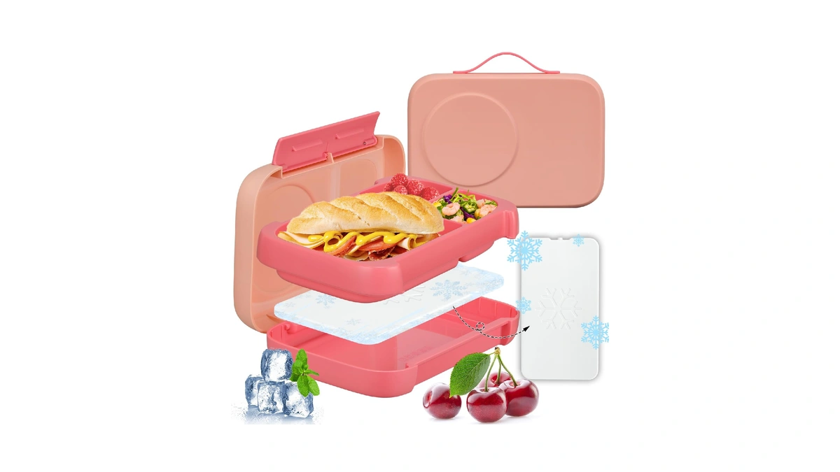 Jxxm Bento Box For Kids,kids Bento Lunch Box With Built-in