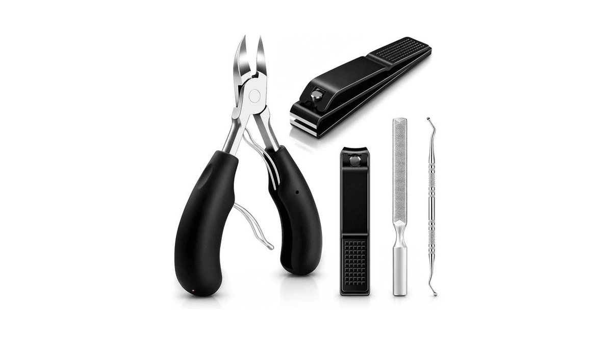 5pcs Toe Nail Clippers For Thick Nails For Seniors, Heavy