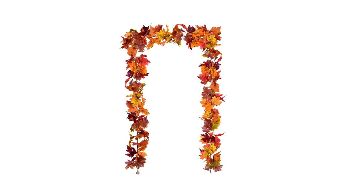 Dearhouse 2 Pack Fall Garland Maple Leaf, 5.9ft/piece 7 Colors