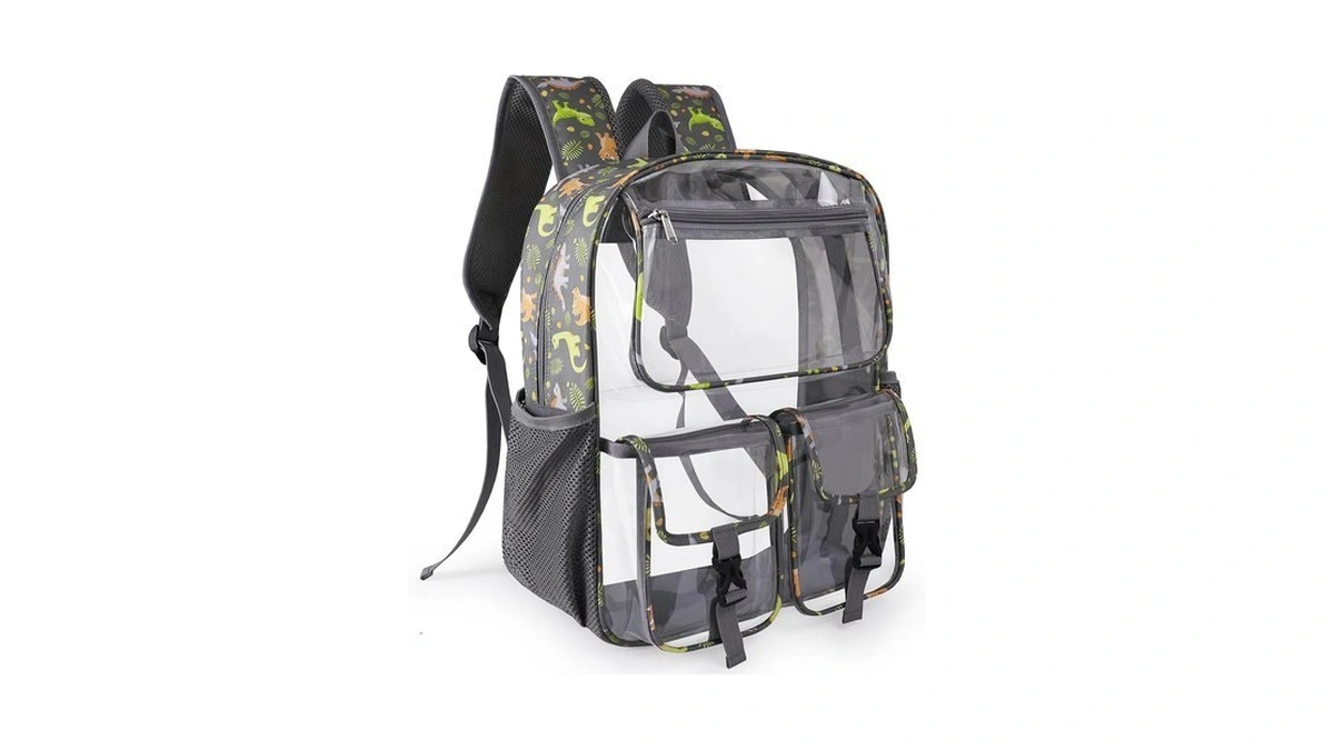 Clear Backpack For Boys, School Kids Heavy Duty See Through