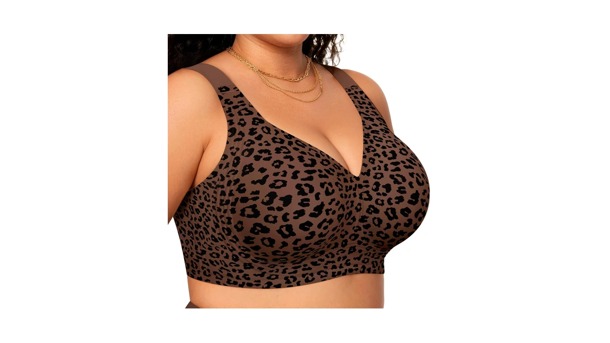 Oeak Womens Wireless Jelly Bras Plus Size Support Push Up