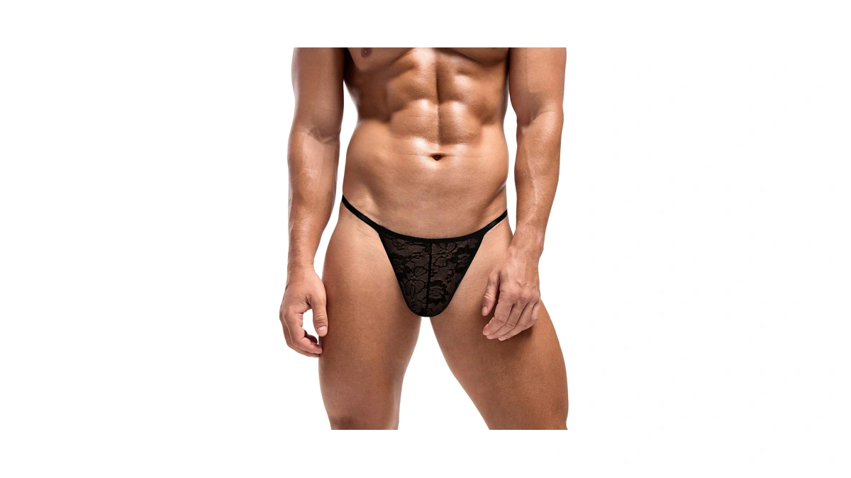 Avidlove Mens Lace Thong Sexy Low Rise T-back G-string Comfortable