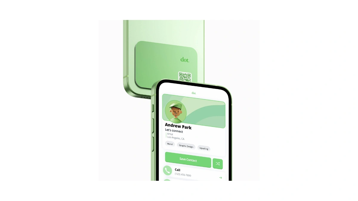 Dot. Thin - Digital Business Card - Tap Compatible With