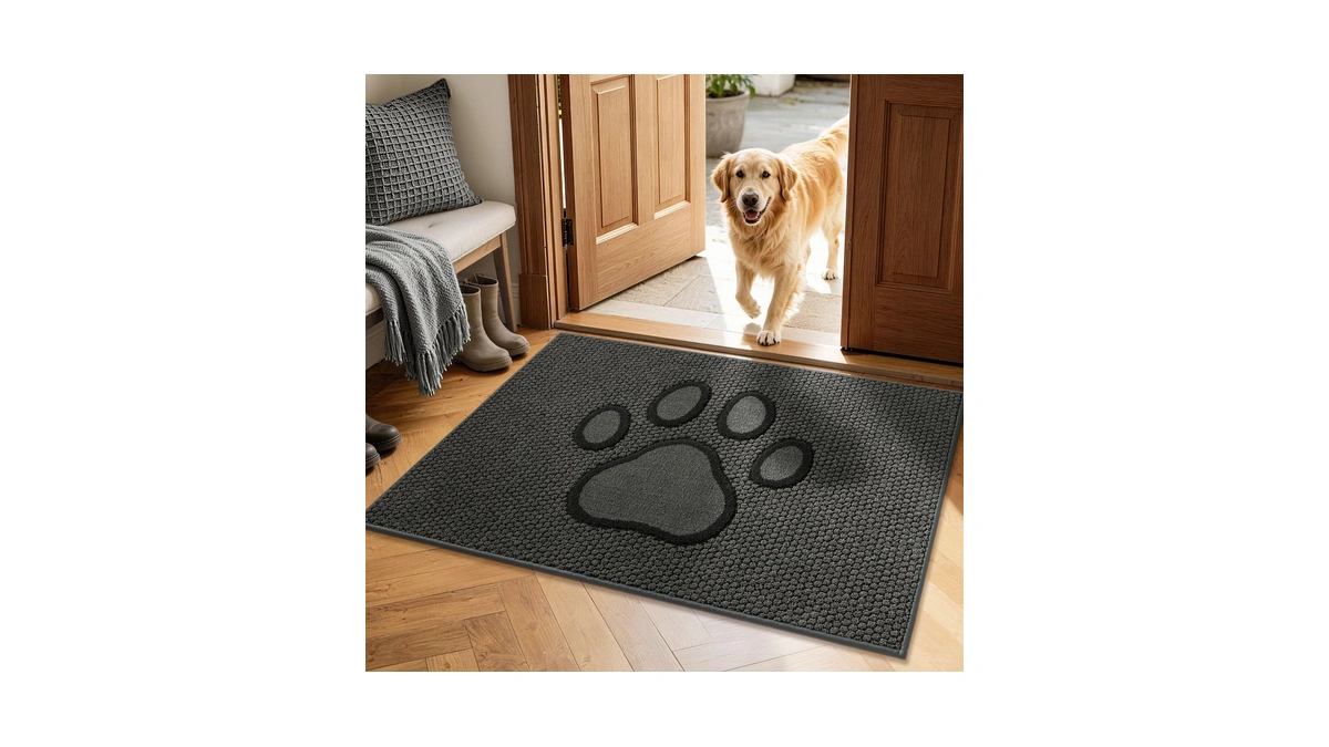 Bald Eagle Grip Dog Paw Doormats 32''x48'' For Dirty Paws,