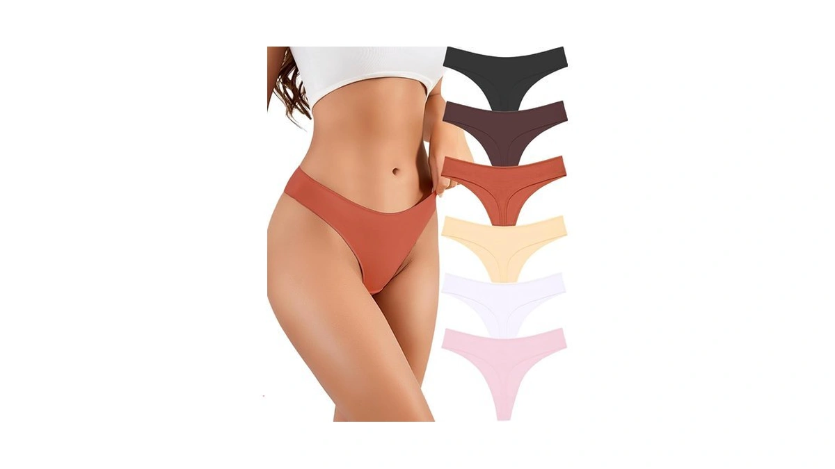 All Of She Cotton Thongs For Women Maillard Underwear Pack