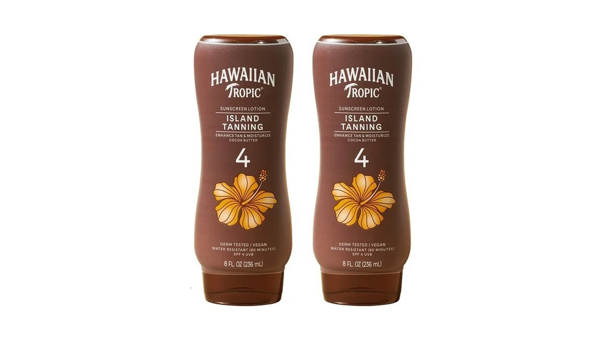 Hawaiian Tropic Island Tanning Lotion, Spf 4, 8 Fl Oz