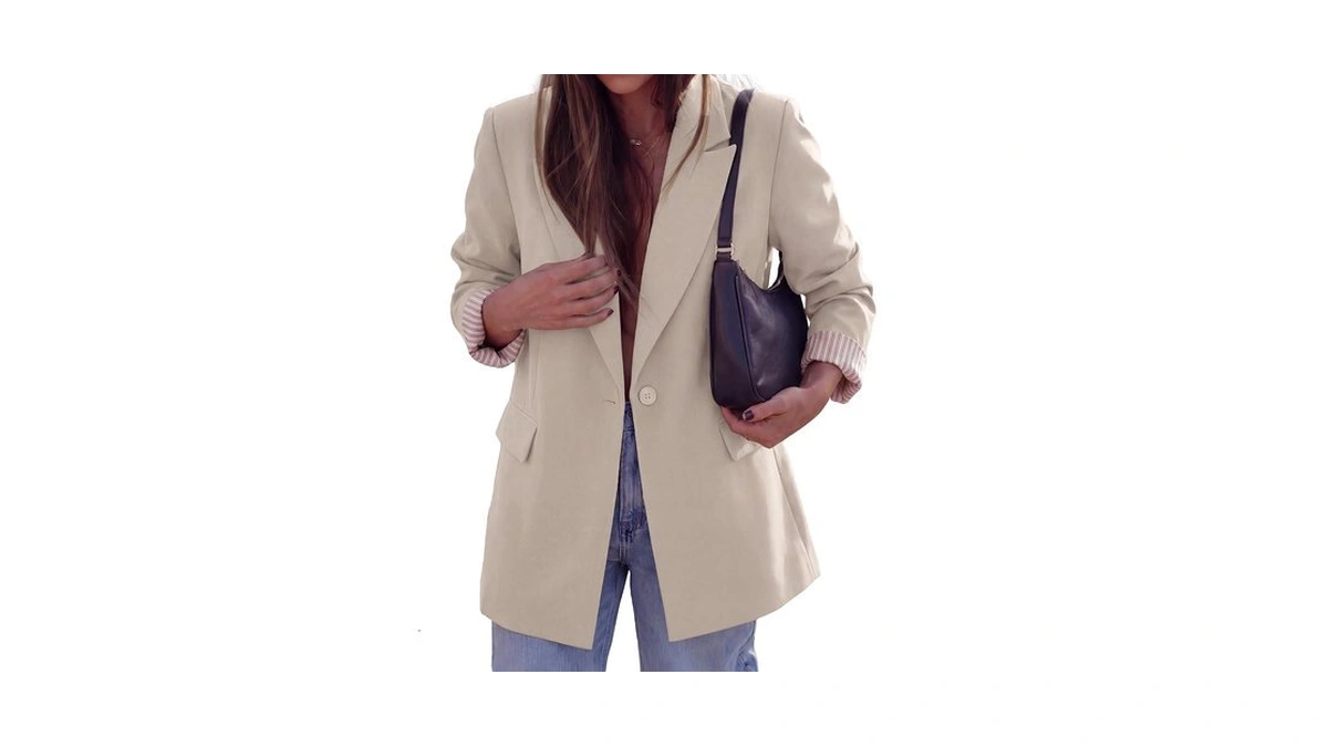 Kirundo Blazers For Women Business Casual Fall Jackets 2026, Beige,