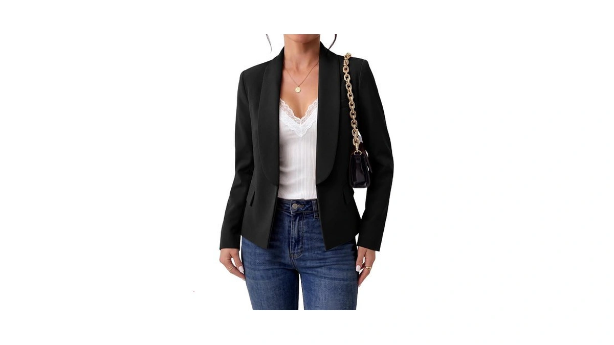 Grapent Business Professional Clothes For Women Blazers For Women Black