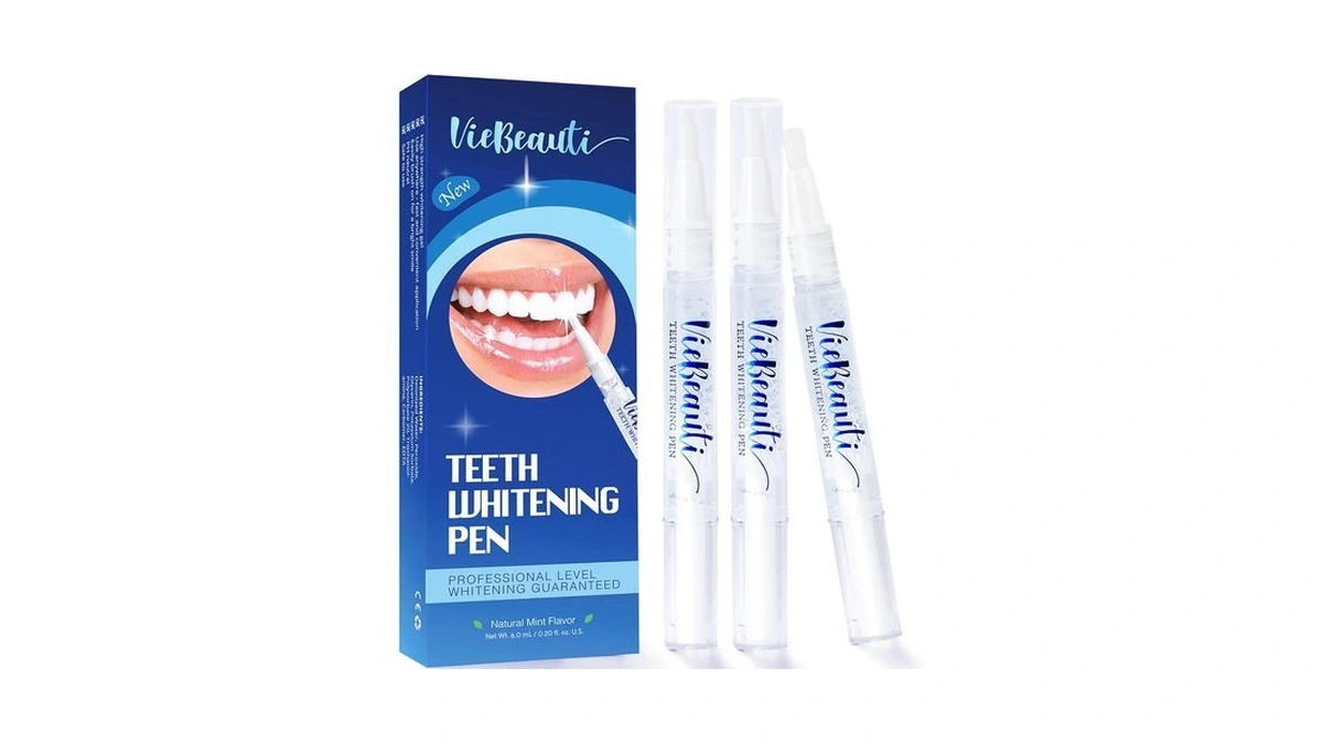 Viebeauti Teeth Whitening Pen, 3 Pens, Carbamide Peroxide Gel For