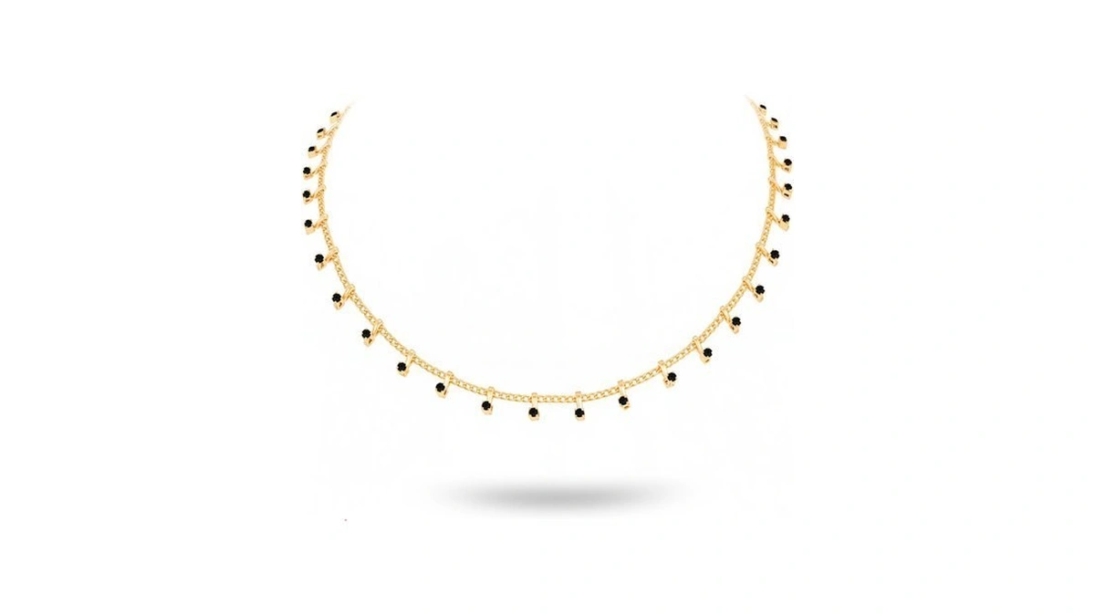 Montana West Wrangler Gold Plated Choker Necklace, Western Beaded Jewelry
