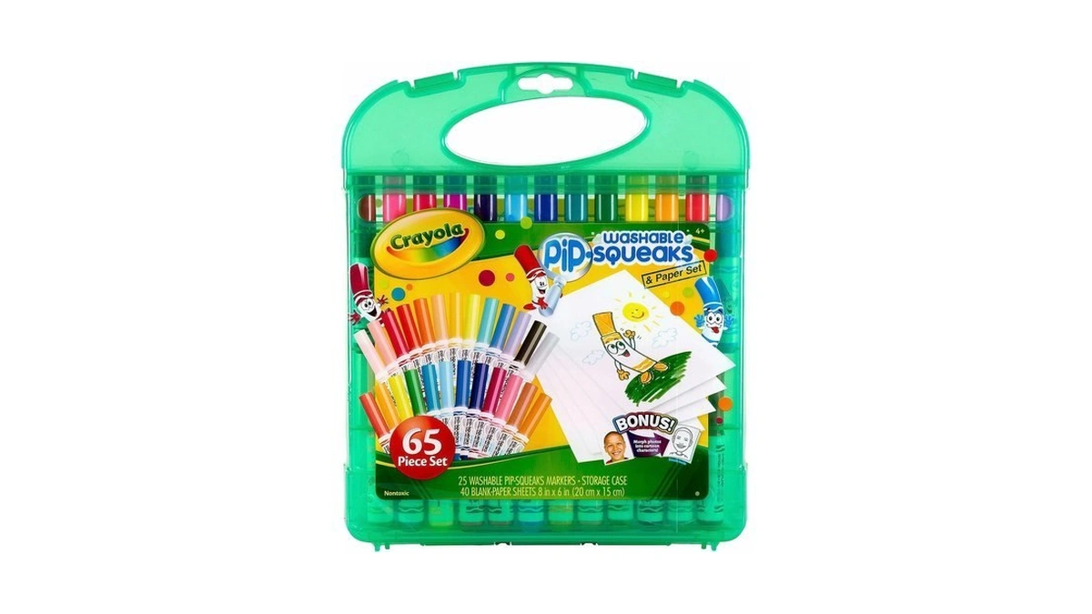 Crayola Pip-squeaks Washable Markers 65ct, Coloring Art Supplies For Kids