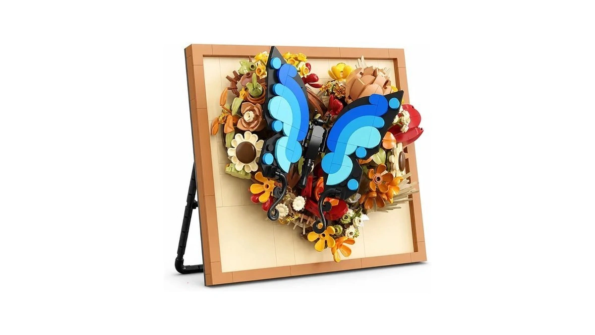 Qcqbl Butterfly Flower Mini Building Block Set, 765 Pieces,