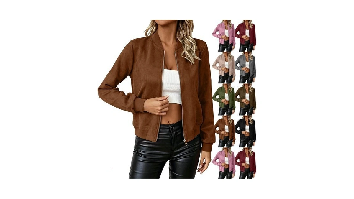 Vrdju Suede Bomber Jackets Amazon