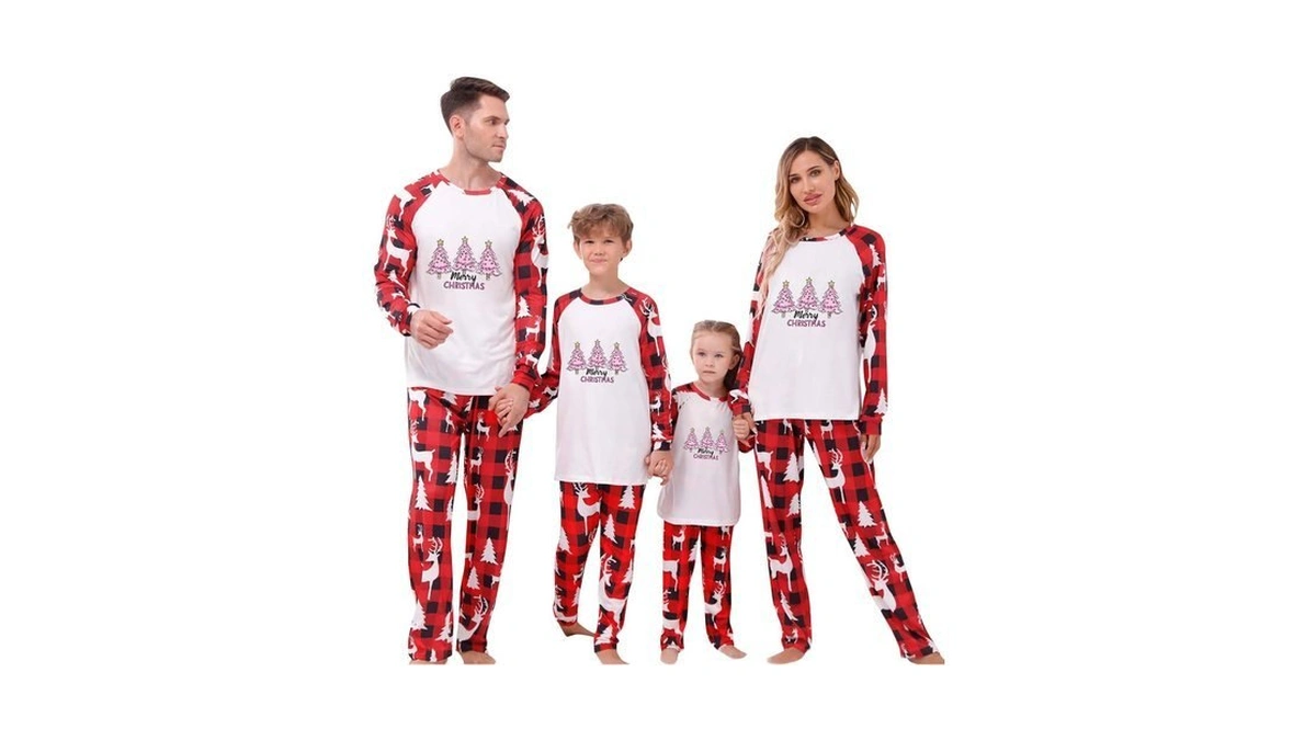 Family Christmas Pajamas Matching Sets Xmas Pjs Holiday Family Sets