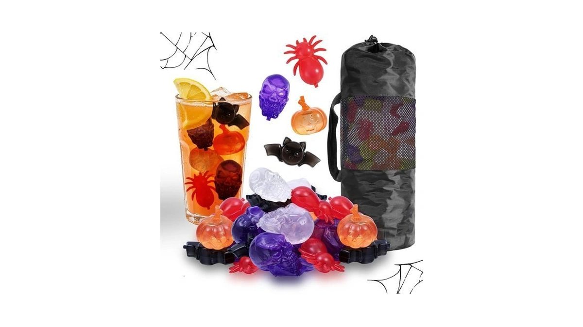 Tngan 300 Pack Halloween Reusable Ice Cubes For Drinks And