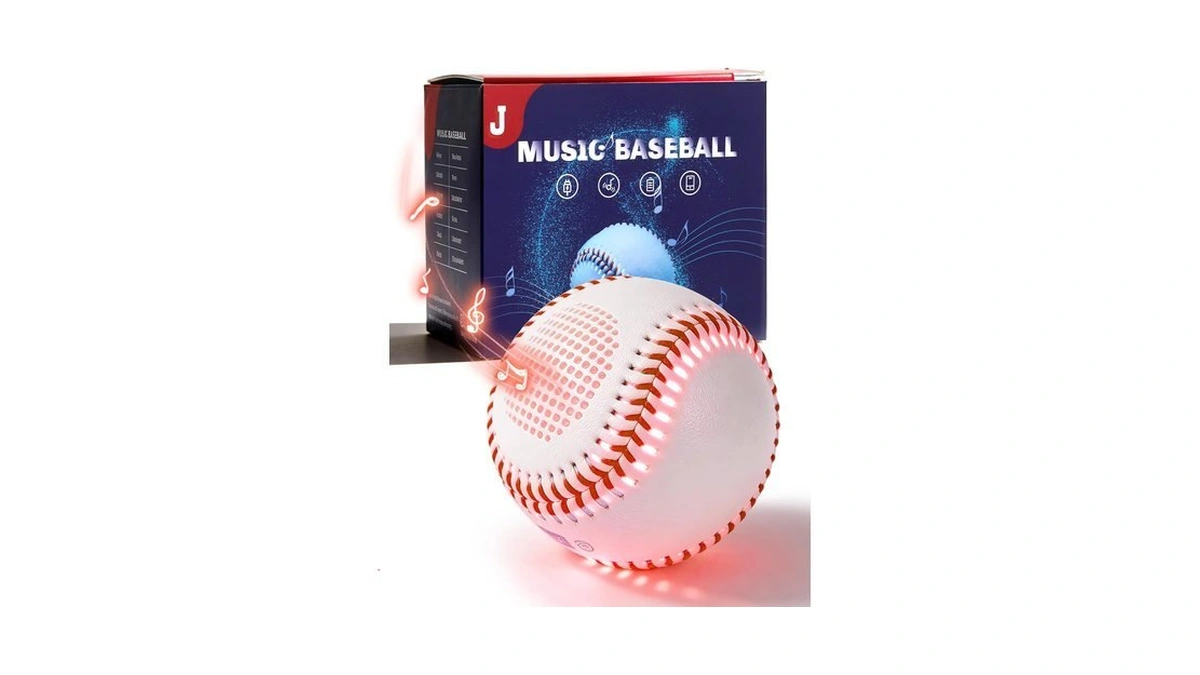 Aiyundi Light Up & Glow-in-the-dark Baseball With Bluetooth Speaker, Sports