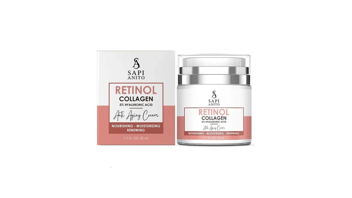 Sapi Anito Retinol Face Cream – Night Moisturizer With Collagen,