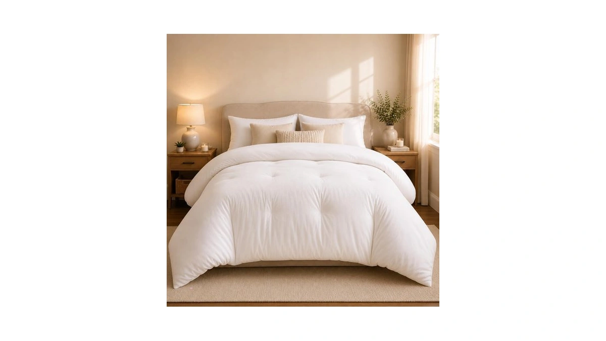 Fluffy White Comforter Queen, Marshmallow Duvet Insert For All Seasons