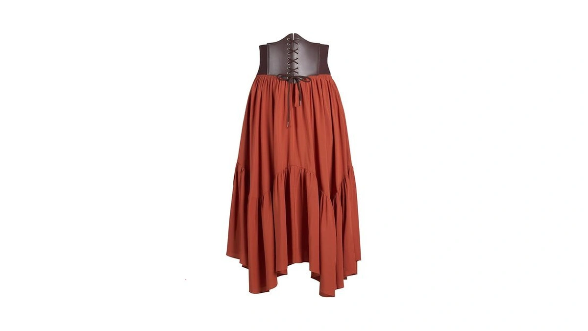 Yessa Renaissance Maxi Skirt With Corset Belt,renaissance Costumes Pirate Medieval
