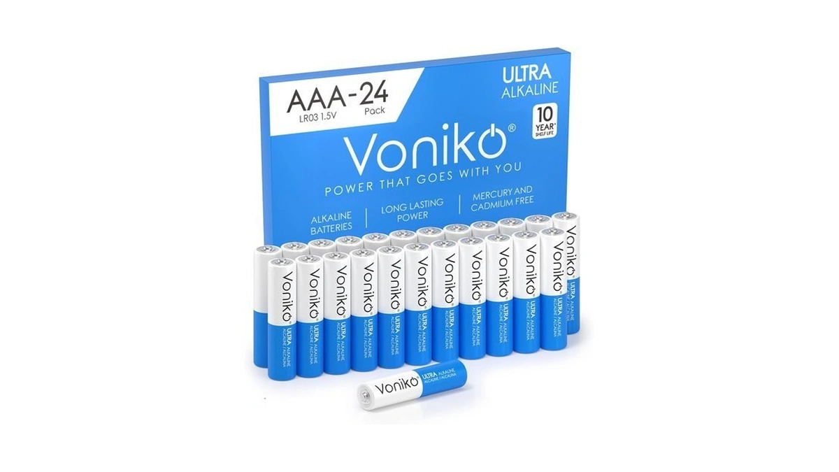 Voniko Aaa Batteries 24 Pack - 1.5v Alkaline Triple Aaa