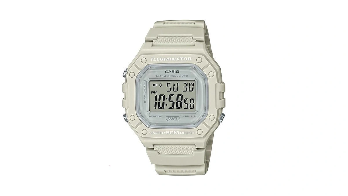 Casio Illuminator Alarm Chronograph Digital Sport Watch (model W218hc-8a2v) (light