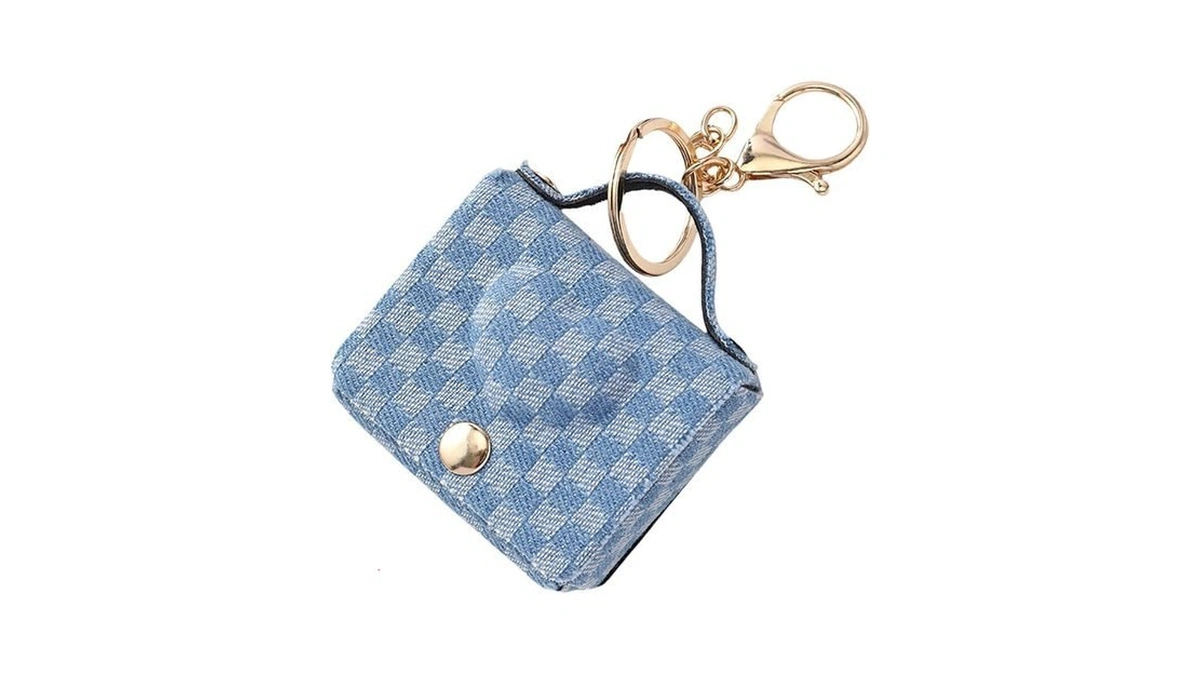 Kjdfhnb Leather Handbags Keychain Purse Charm, Modern Minimalist