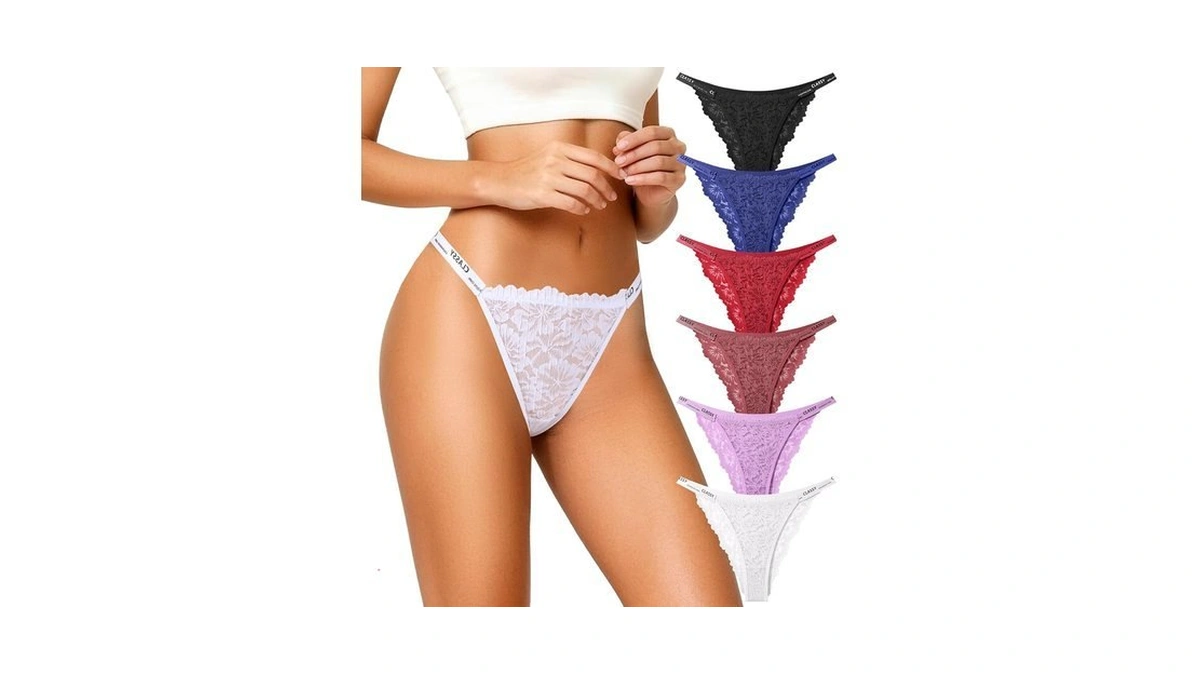 Redfree Bikini Underwear For Women Cheeky Seamless Lace Panties 6