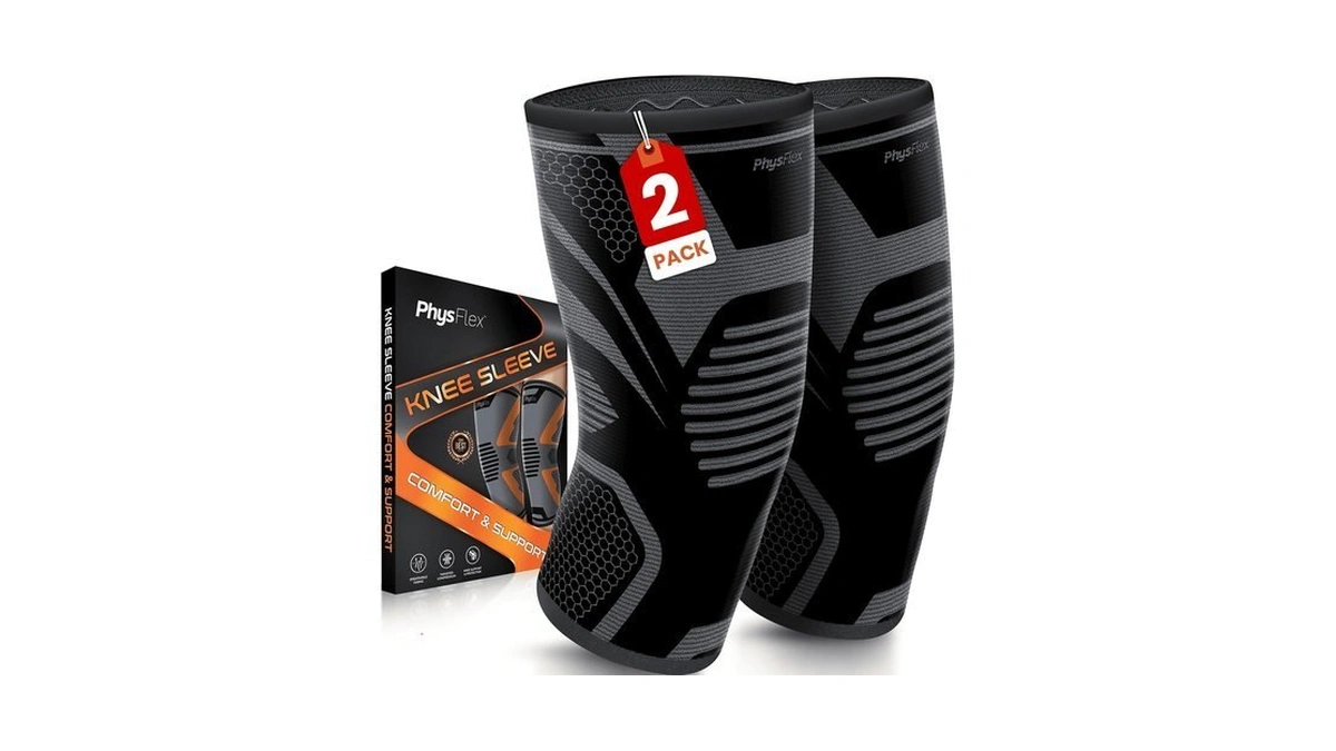 Physflex Knee Brace For Pain Relief - Knee Compression Sleeves