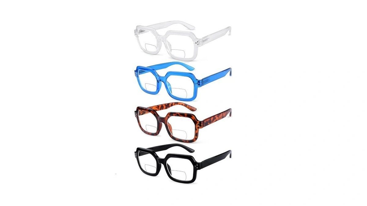 Eyekepper 4-pack Bifocal Reading Glasses For Women Large Frame Bi-focal