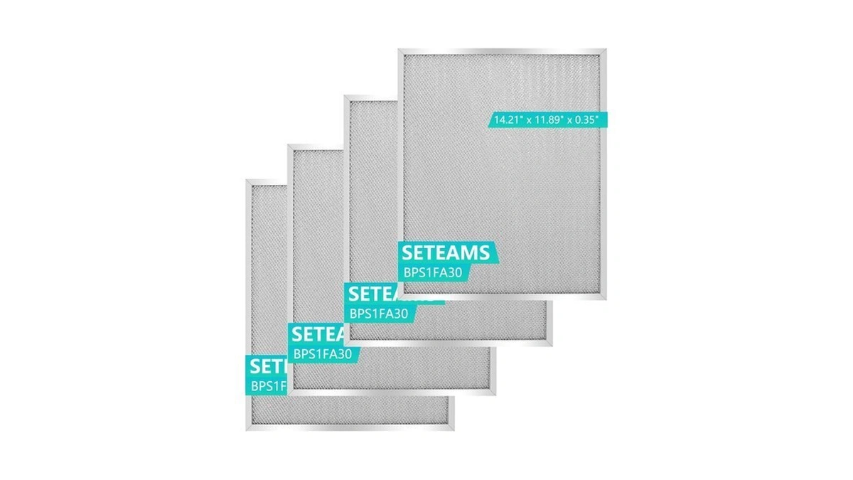 4-pack Bps1fa30 Range Hood Filter 11-3/4" X 14-1/4" Aluminum Frame,
