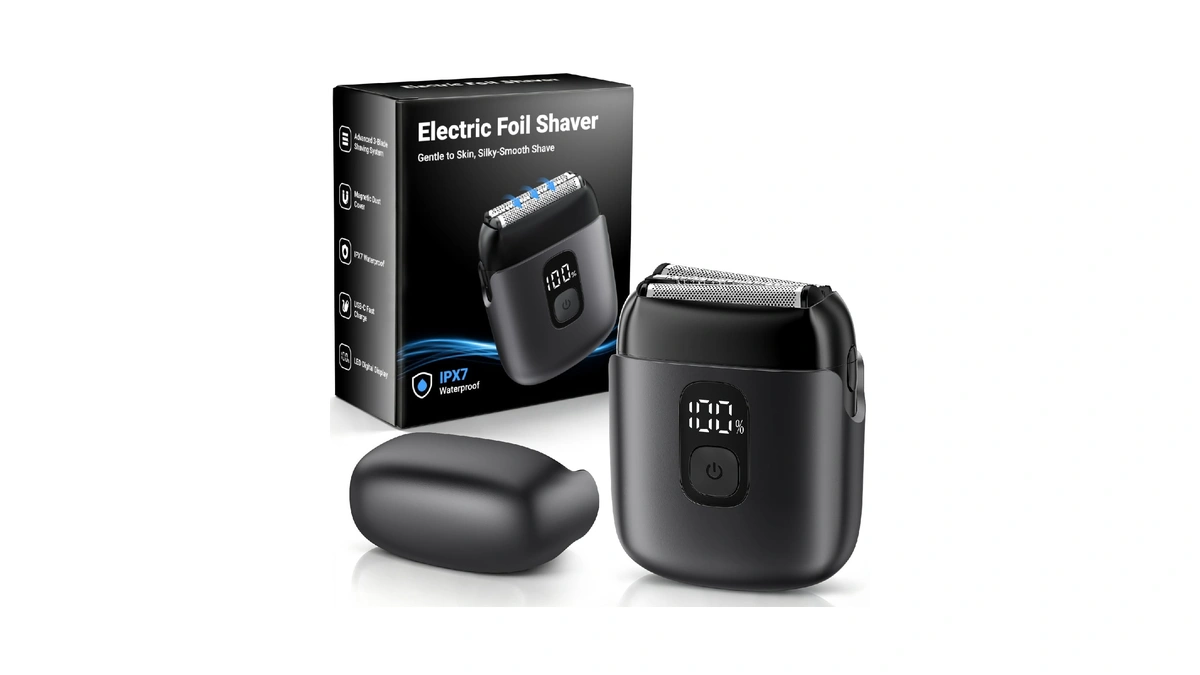 Electric Foil Shavers For Men, Mini Electric Razor With 3