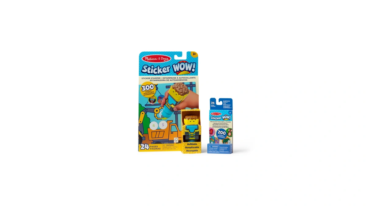 Melissa & Doug Sticker Wow!™ Bulldozer Bundle: 24-page Activity Book,