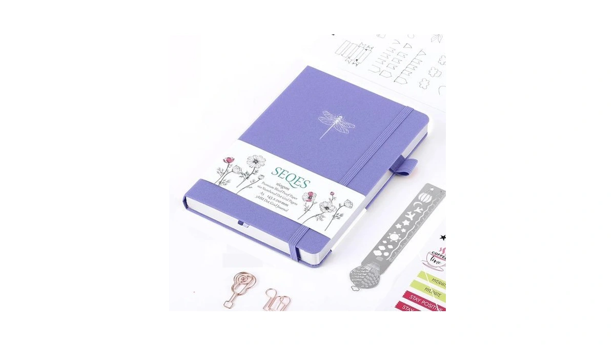 Seqes A5 Bullet Dotted Journal Notebook | 160gsm Thick Bleedproof