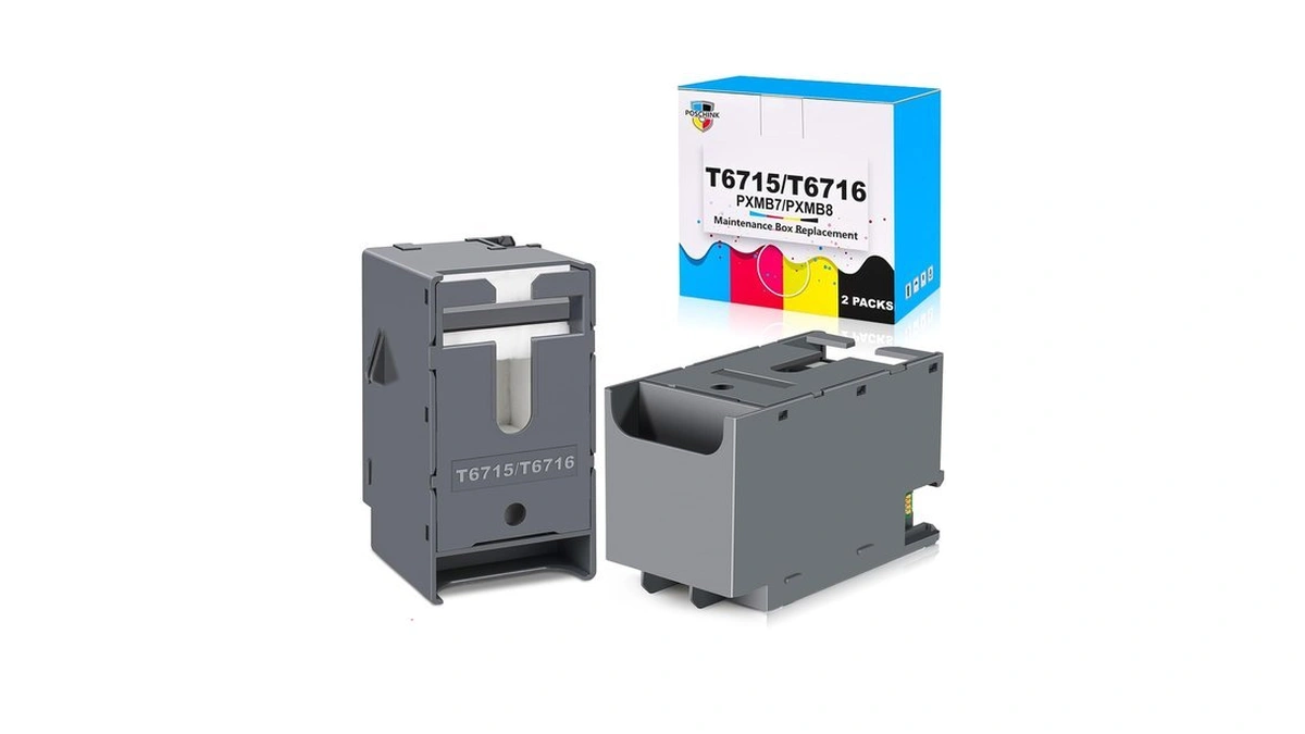T6715 Maintenance Box - 2 Packs, Compatible Replacement For Workfore