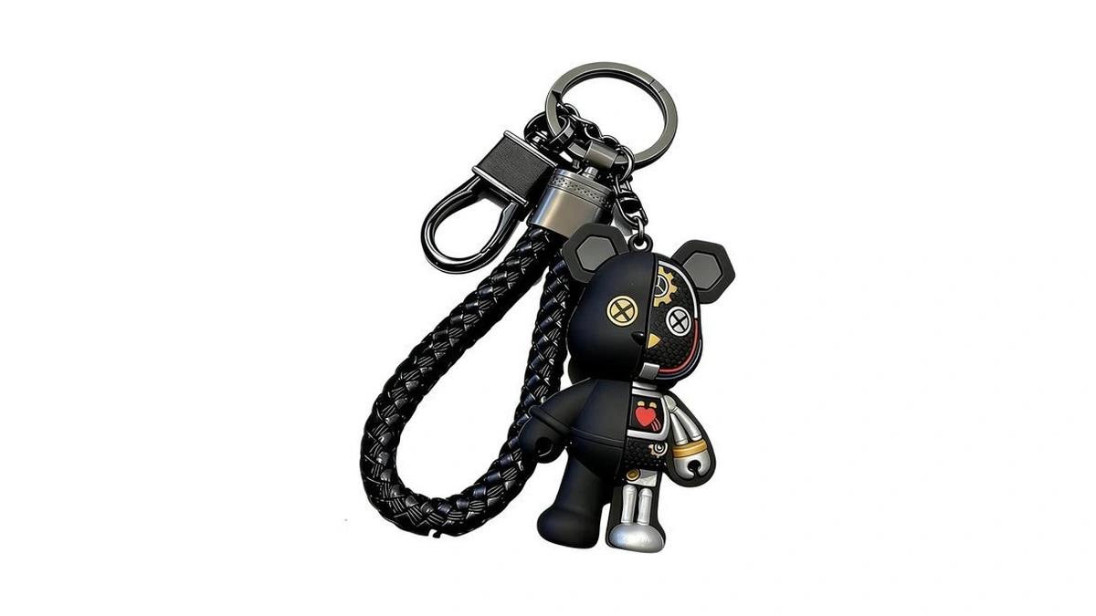 Ruoming Cute Teddy Bear Keychain, Bear 4