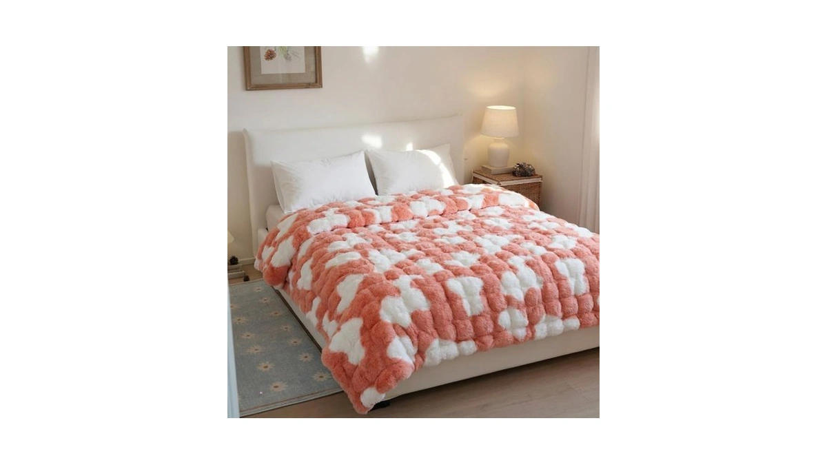 Princess Dream Cloud Blanket Pink Cow, Ultra Soft Sherpa Twin