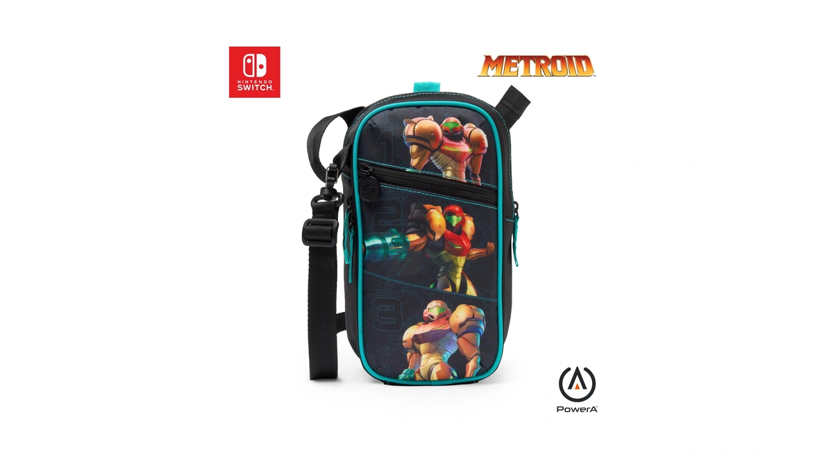 Powera Crossbody Bag For Nintendo Switch - Metroid