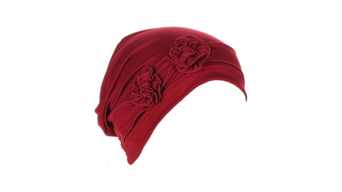 Chemo Turbans For Women Soft Solid Flower Hats Pre Tied
