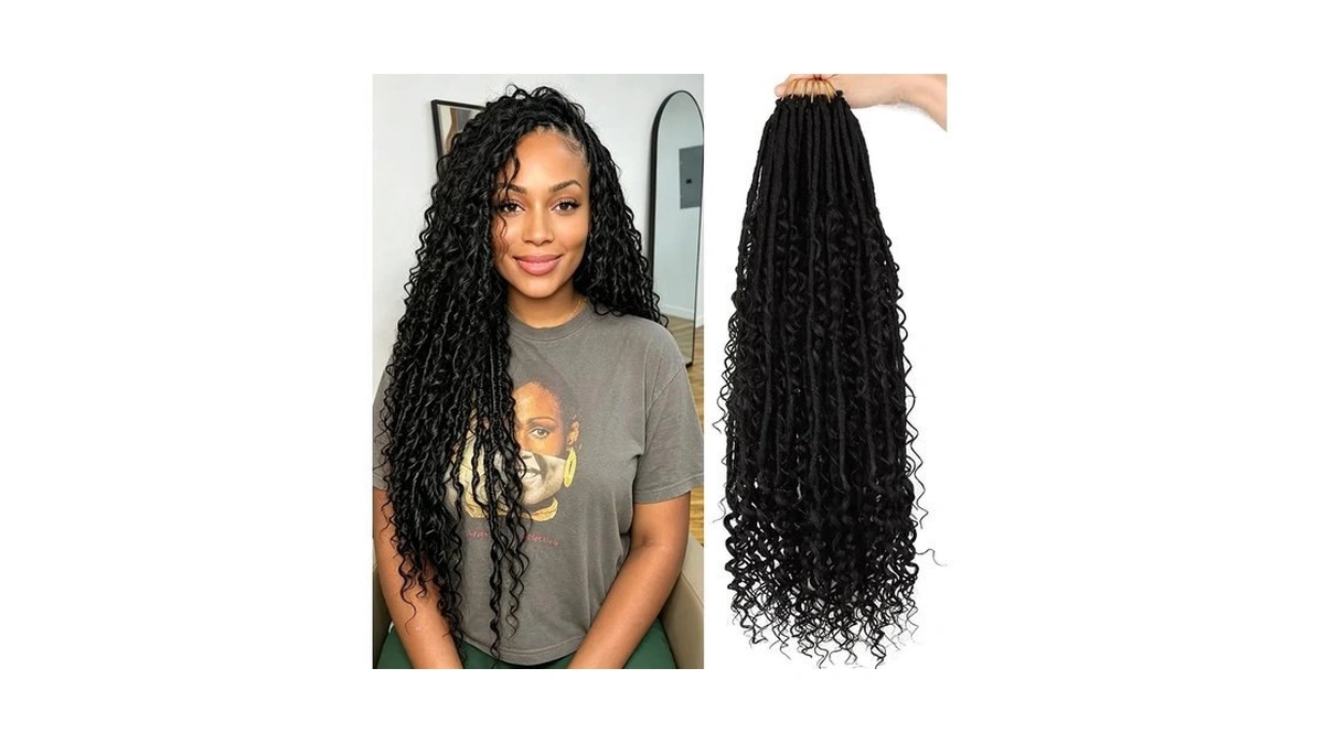 30inch Boho Faux Locs Crochet Hair For Black Women Goddess