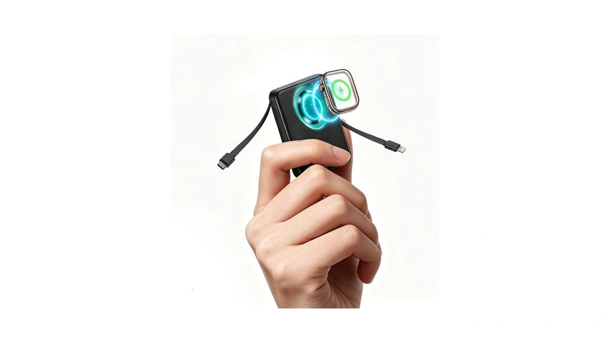 Mini 15000mah Portable Charger Power Bank For Apple Watch Charger,