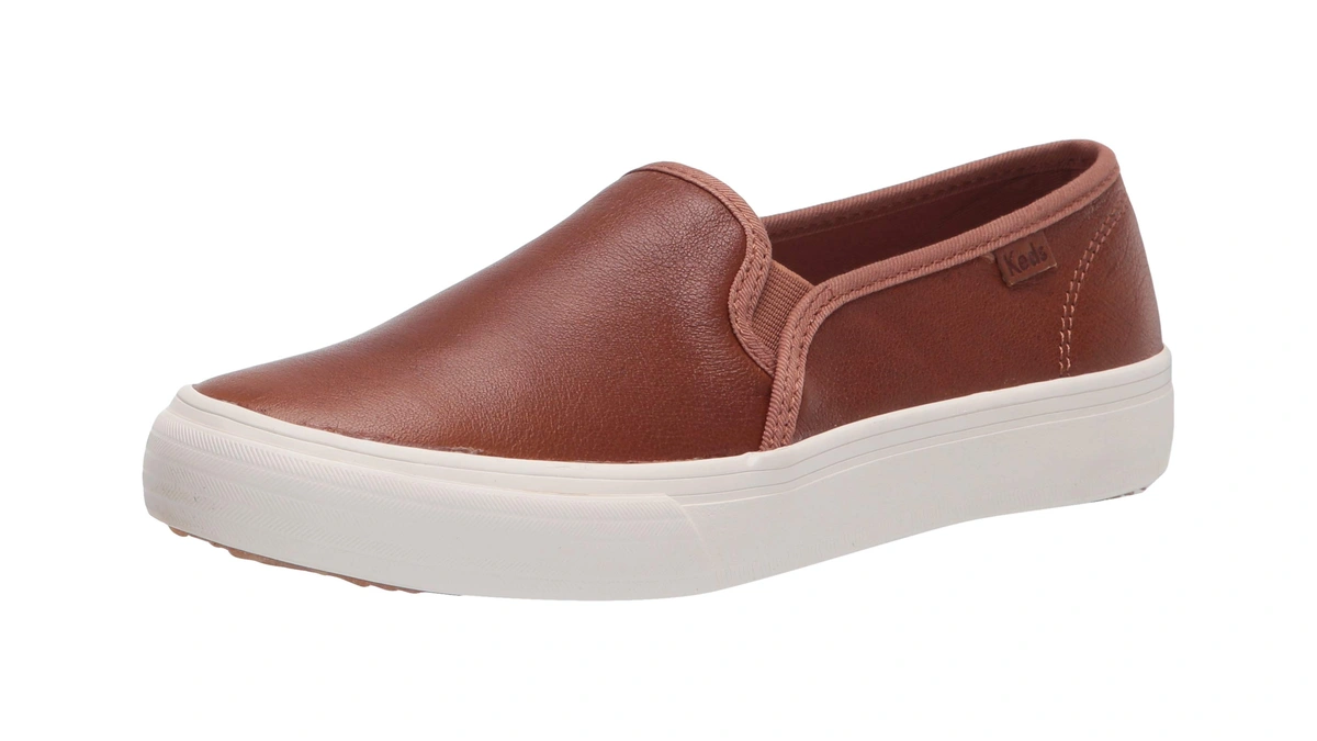Keds Women’s Double Decker Leather Slip On Sneakers