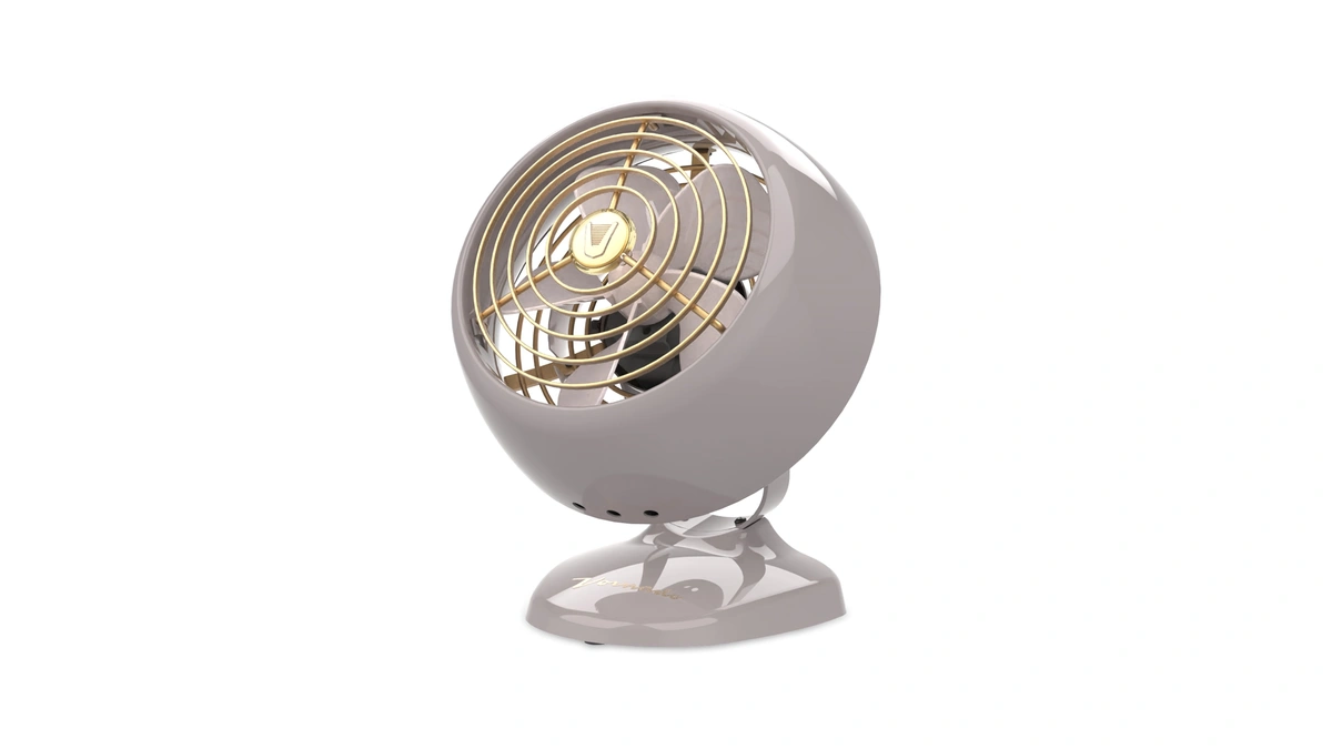 Vornado Vfan™ Mini Classic Vintage Metal Desk Fan, 2-speed, Adjustable