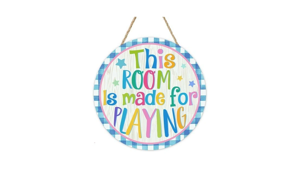 Bolisom This Room Is Made For Playing Front Door Sign,