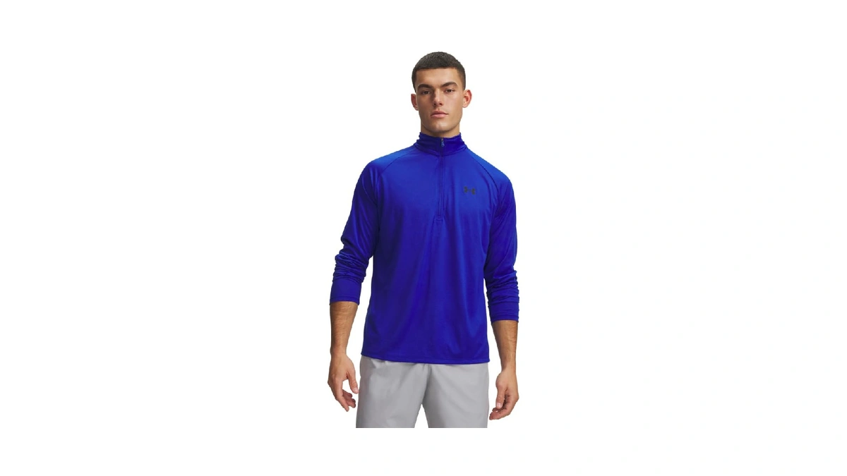 Under Armour Men's Tech 2.0 1/2 Zip, 405 Blue, Lg