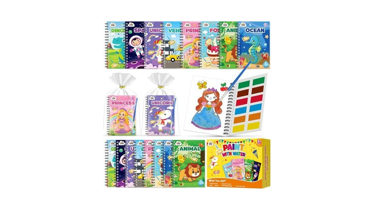 Zmlm 48 Pack Water Coloring Books For Kids Party Favors